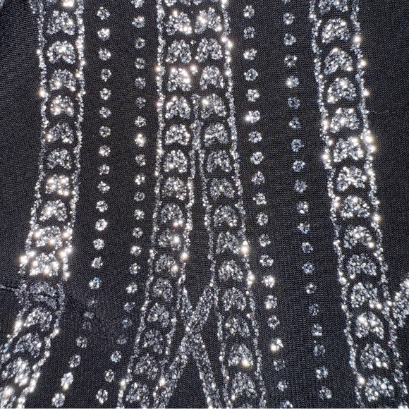 Speechless Dress Juniors 15 Black Silver Glitter Halter Bodycon NWT Holiday NYE - Picture 7 of 16